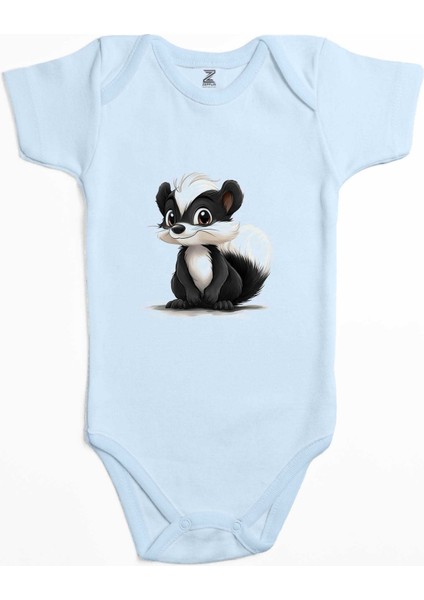 Kokarca Mavi Renk Bebek Body Zıbın