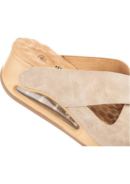 Penelope 31210-551 Air Max Anatomik Taban Kadın Terlik Full Krem 36-40