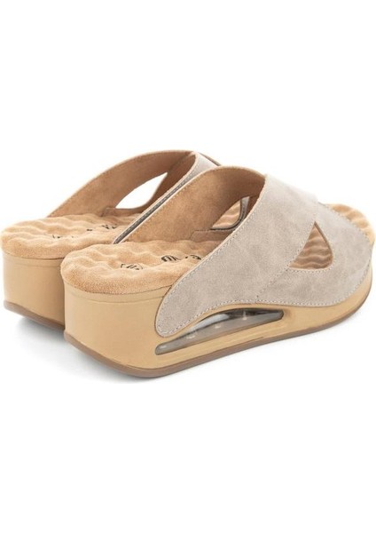 Penelope 31210-551 Air Max Anatomik Taban Kadın Terlik Full Krem 36-40