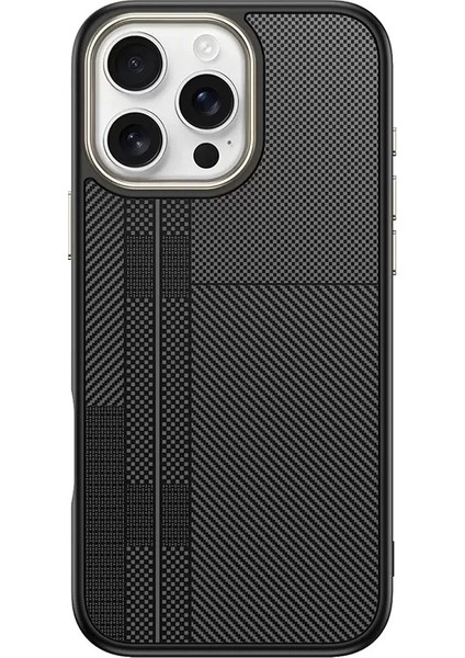 Apple Iphone 16 Pro Max Kılıf Magsafe Şarj Özellikli Karbon Fiber Görünüm Kamera Yükselti Korumalı Antina Kapak indirimleri
