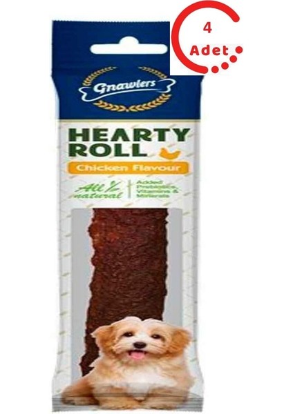 Hearty Roll Chicken Köpek Ödülü 90 gr x 4 adet