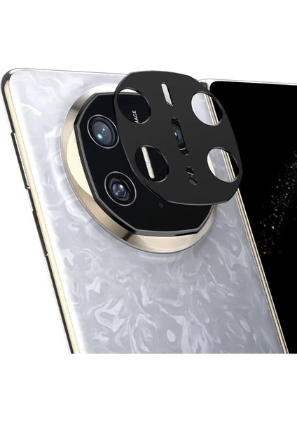 Huawei Mate X6 Uyumlu Kamera Lens Koruma Halkası - Kapalı Tasarım -Siyah AL3401