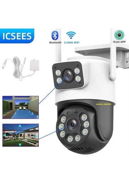 Wifi Speed Çift Kamera (2mp+2mp) Uzaktan Izleme ve Hareket Ettirme -Kayıt