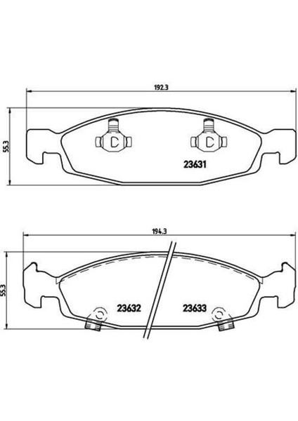 670510 Ön Balata Jeep Grand Cherokee 2.5 2.5td 3.1 2.7crdı 4.0 4.7 99-9.05