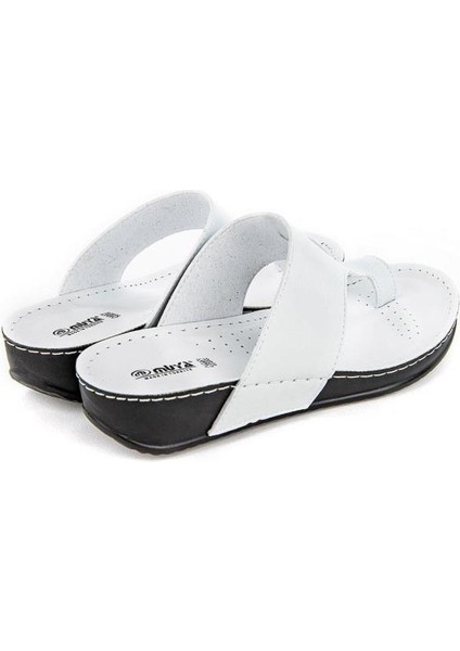 Ara 31163-287 Anatomik Taban Parmak Arası Kadın Terlik Beyaz Siyah 36-40 fırsatları