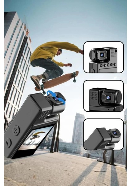 1.3 Inç Ekran 1080 P Spor Hd Wifi Özellikli Mini Kamera Taşınabilir Dijital Video Kaydedici