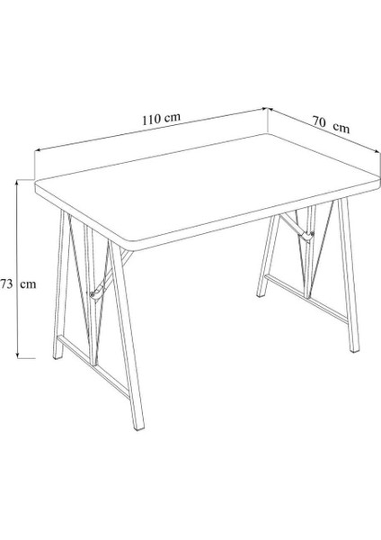 Hayat 70 x 110 cm Sabit Bendir Mutfak Masası, Mutfak Masası Takımı, Yemek Masası, 4 Lacivert Sandalye