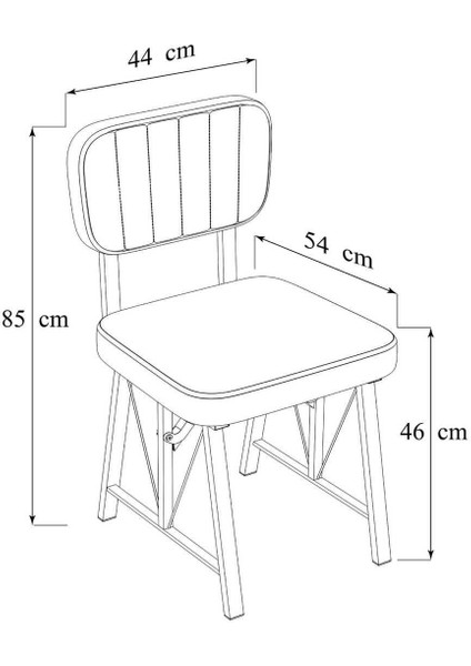 Hayat 70 x 110 cm Sabit Bendir Mutfak Masası, Mutfak Masası Takımı, Yemek Masası, 4 Lacivert Sandalye