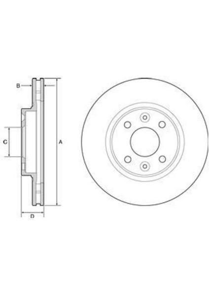Delphı BG4570C Fren Diski Ön Clıo Iv 13- Clıo Symbol Iı 12- Twıng
