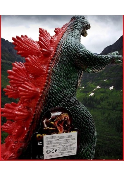 Sesli Yumuşak Godzilla 68 cm Godzila Monster Canavar Sesli Dinazor Dev Boyda Kaliteli Oyuncak