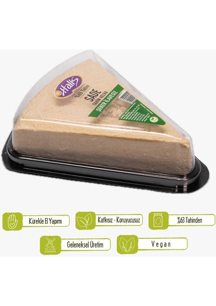 Rafine Şeker Ilavesiz Sade Tahin Helvası - 300 gr