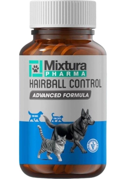 Hairball Control – Kedi ve Köpek Tüy Yumağı Oluşumu Önleyici ve Kabızlığı Önleyici Tablet