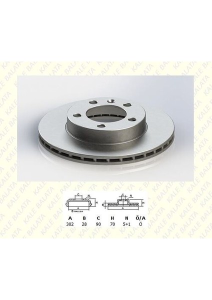 Balata TFD00048 Fren Diski Ön Diski Master Iıı 2.3dcı 10-