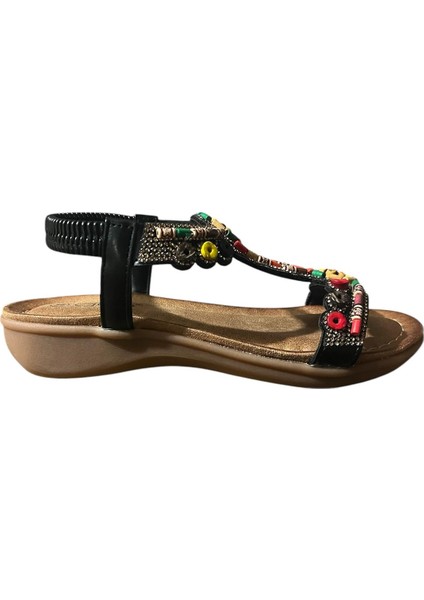 Orijinal Guja 150-1 Ortopedik Taşlı Şık Bayan Sandalet