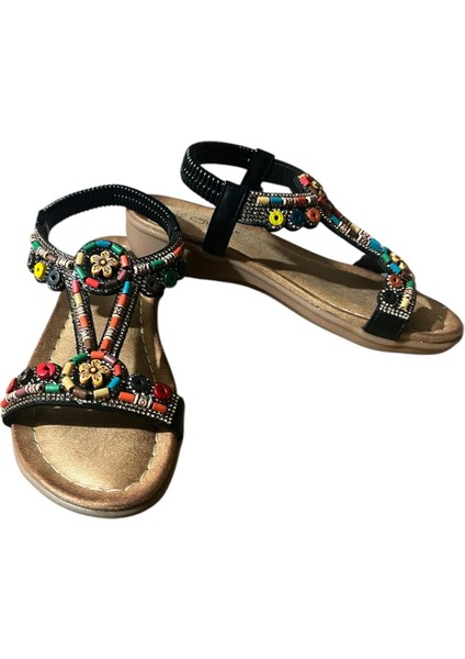 Orijinal Guja 150-1 Ortopedik Taşlı Şık Bayan Sandalet modelleri