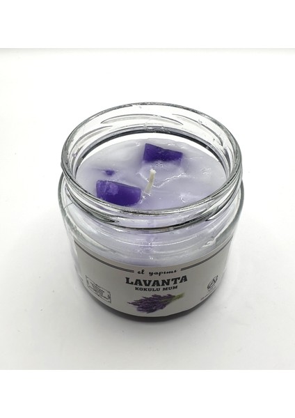 El Yapımı Lavanta Kokulu Kavanoz Mum fiyatları