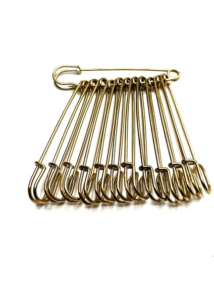 Çengelli Iskoç Etek Iğnesi Sarı 8,9 cm