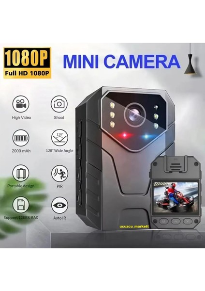 2.0 Inç Taşınabilir Vücut Kamera