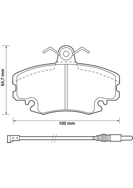 Magnettı Marellı 323700000100 Ön Balata Fişli R9-R19-CLIO I-Iı-Mg