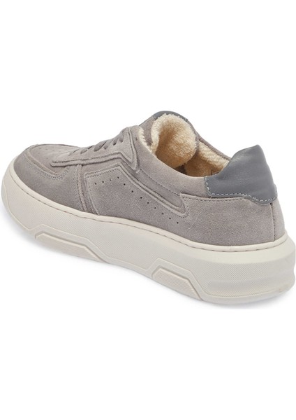 Gri Hakiki Nubuk Deri Kadın Sneaker - K24I1AY67493-A40 fiyatları