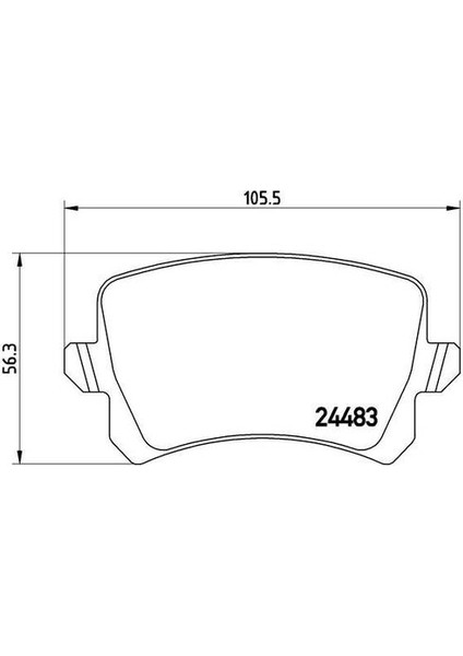 670258 Arka Fren Balatası- (Vw Passat 06-15 Tiguan 08-11)