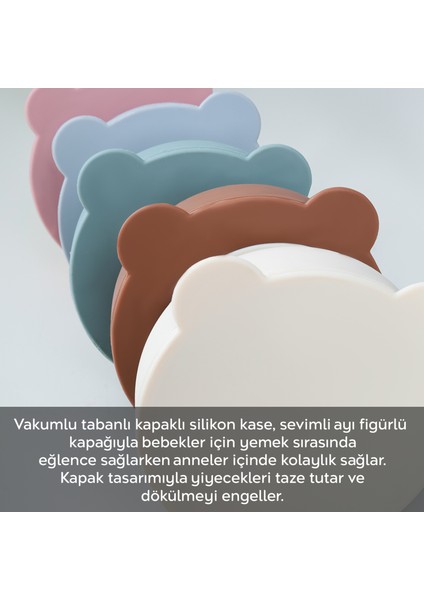 2'li Bebek Beslenme Seti - Vakumlu Silikon Kapaklı Mama Kasesi - Diş Kaşıyıcı Mama Kaşığı - Kahve fırsatları