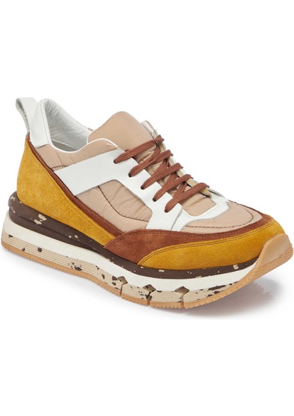 Taba Deri-Tekstil Erkek Sneaker - E24I1AY56822-A29