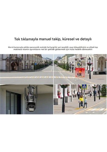 6k 12MP Full Hd Video Gece Görüş Wifi Açık Akıllı Ev Güvenlik Ptz Ip Alarmlı Kamera