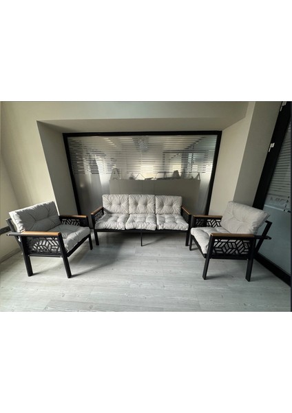 Miami 3+1+1 Melisa Balkon-Bahçe-Kafe Çay Seti Koltuk Oturma Takımı-Oturma Grubu,ofis Koltuğu