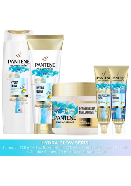Miracles Hydra Glow Şampuan 325 ml - Saç Kremi 300 ml - Maske 300 ml - Gece Serumu 70 ml - Gündüz Serumu 70 ml indirimleri