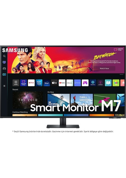 43" Inç Akıllı Monitör 109 Ekran 43" 3840 x 2160 Çözünürlük Wi-Fi Bağlantı Apple Android - Bluetooth modelleri