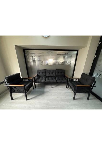 Miami 3+1+1 Melisa Balkon-Bahçe-Kafe Çay Seti Koltuk Oturma Takımı-Oturma Grubu,ofis Koltuğu