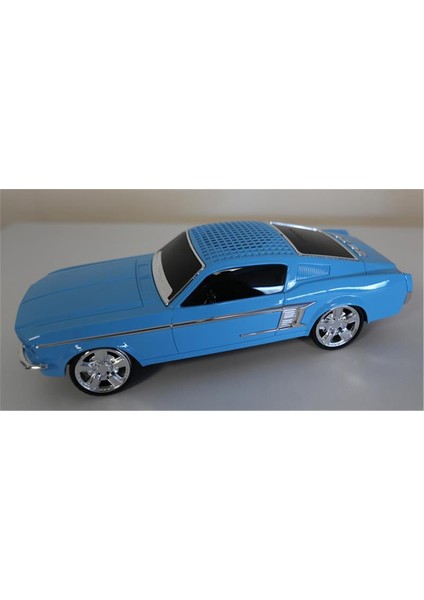 RT-1951 Mavi (Blue) Arabalı Bluetooth Fm-Usb-Tf-Aux Şarjlı Nostaljik Radyo