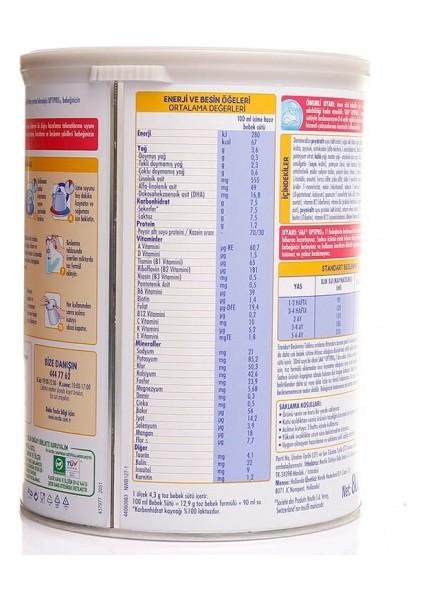 Sma Optipro Probiyotik 1 Bebek Devam Sütü 0-6 Ay 800 gr