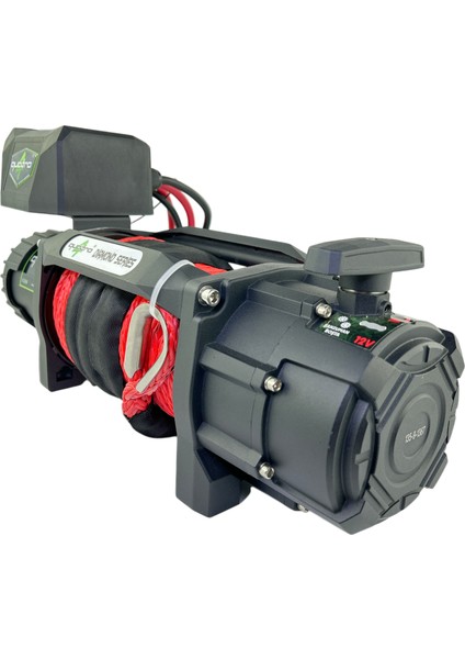 13500LB 12V Kırmızı Sentetik Halatlı Vinç