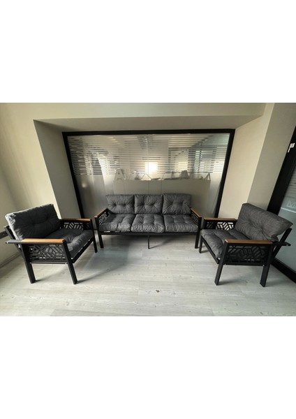 Miami 3+1+1 Melisa Balkon-Bahçe-Kafe Çay Seti Koltuk Oturma Takımı-Oturma Grubu,ofis Koltuğu