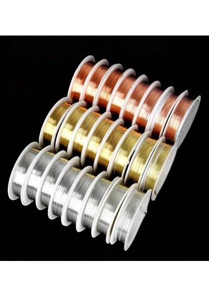 0,30 Mm Boncuk Dizme Teli El Yapımı Stil Ve Şekillendirme Teli Dıy Takı Ve Mücevher Teli Altın Renk fiyatları