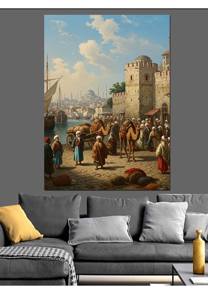 Osmanlı Tarihin Sessiz Liman Günleri Dekoratif Kanvas - Mdf Ahşap Tablo fiyatları
