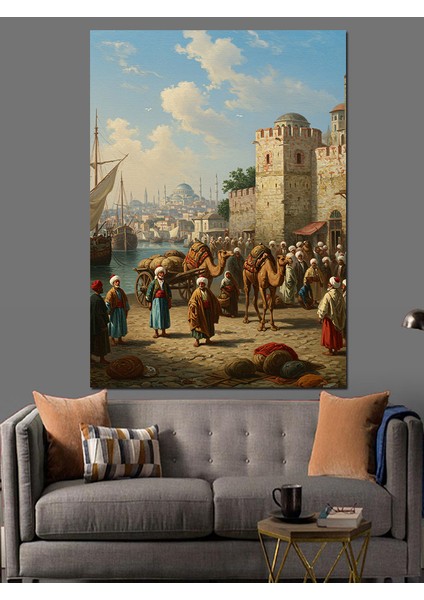 Osmanlı Tarihin Sessiz Liman Günleri Dekoratif Kanvas - Mdf Ahşap Tablo modelleri