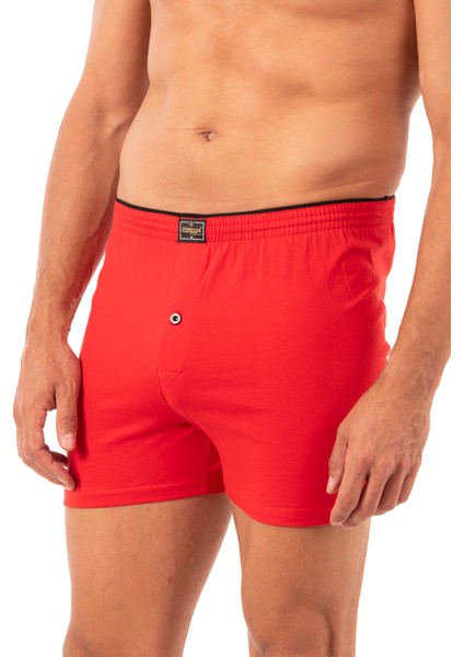 0041 Erkek Şardonlu Pamuklu Düğmeli Penye Boxer modelleri
