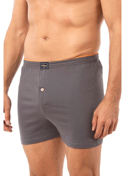 0041 Erkek Şardonlu Pamuklu Düğmeli Penye Boxer modelleri