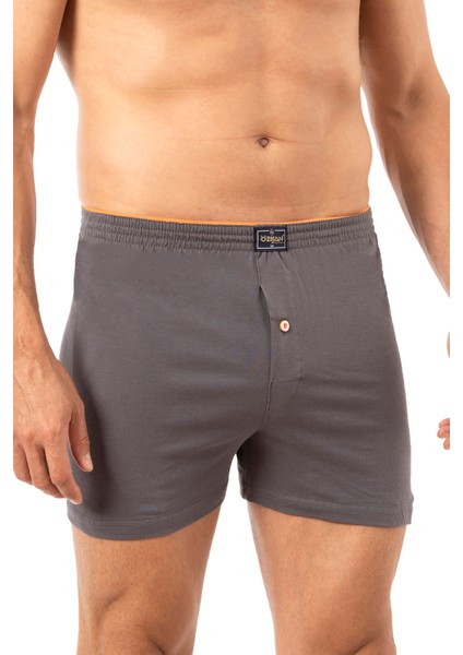 0041 Erkek Şardonlu Pamuklu Düğmeli Penye Boxer fırsatları