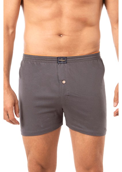 0041 Erkek Şardonlu Pamuklu Düğmeli Penye Boxer indirimleri
