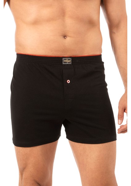0041 Erkek Şardonlu Pamuklu Düğmeli Penye Boxer fırsatları