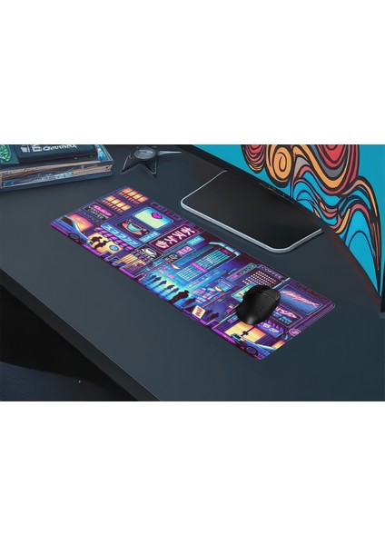 Gaming Oyuncu Xl Mouse Pad Kaydırmaz Dikişli Mousepad 80X30 cm
