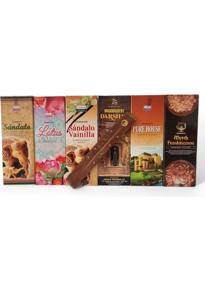 Sandalo, Lotus, Sandalo Vanillia, Bharath, Pure House, Myrrh Hediyeli 6X20 Tütsü fiyatları