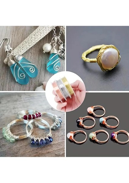 0,30 Mm Boncuk Dizme Teli El Yapımı Stil Ve Şekillendirme Teli Dıy Takı Ve Mücevher Teli Renkli