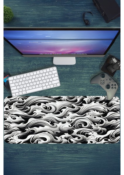 Gaming Oyuncu Xl Mouse Pad Kaydırmaz Dikişli Mousepad 80X30 cm