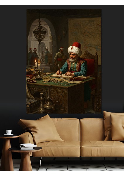 Osmanlı Haritalarla Geçmişe Yolculuk Başlar Dekoratif Kanvas - Mdf Ahşap Tablo fiyatları