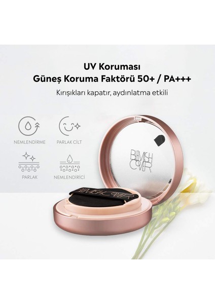 Yarı Mat Kapatıcı Fondöten - Blemish Cover Conceal Cushion N.21 Cream